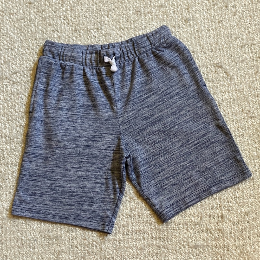 🥍 CHILDRENS PLACE SIZE XL (14) HEATHER BLUE FRENCH TERRY SHORTS